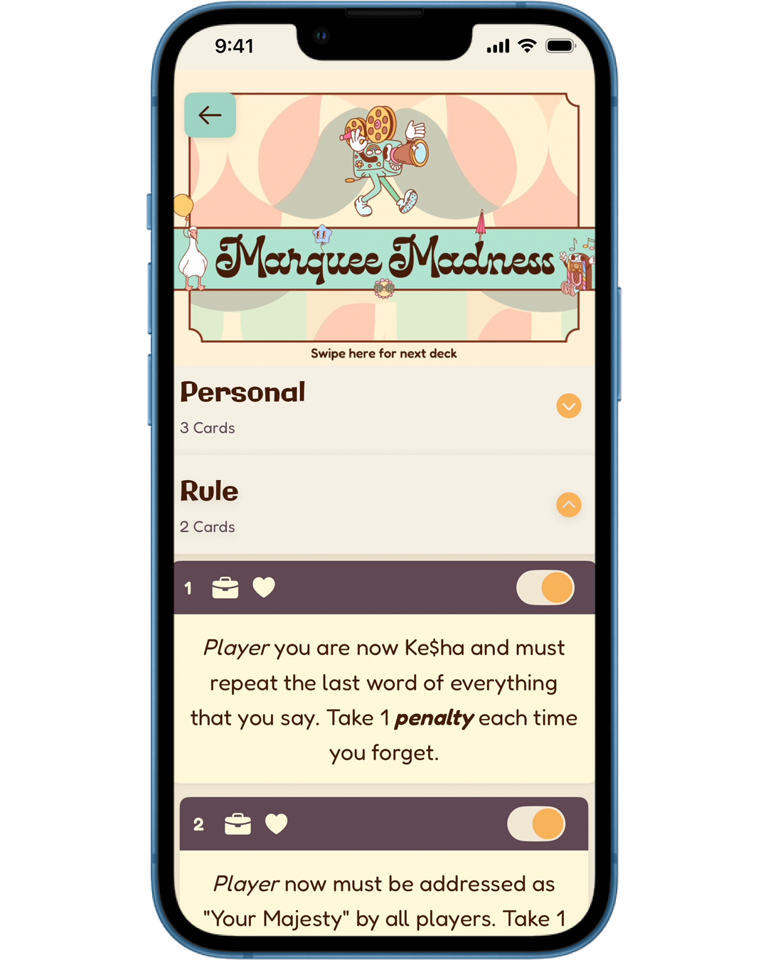 Marquee Madness deck